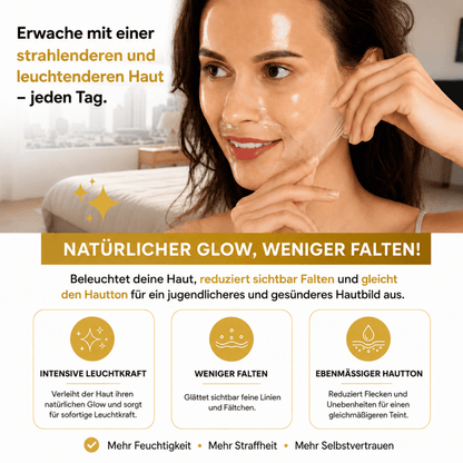 Koreanische Anti-Aging-Maske mit Kollagen und Kurkuma