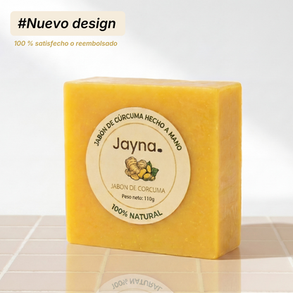 Jabón facial purificante con cúrcuma