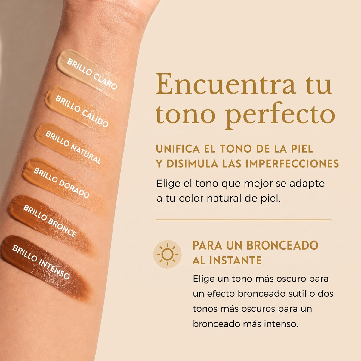 Jayna Perfector Corporal™ Maquillaje corporal de cobertura total — sin transferencia