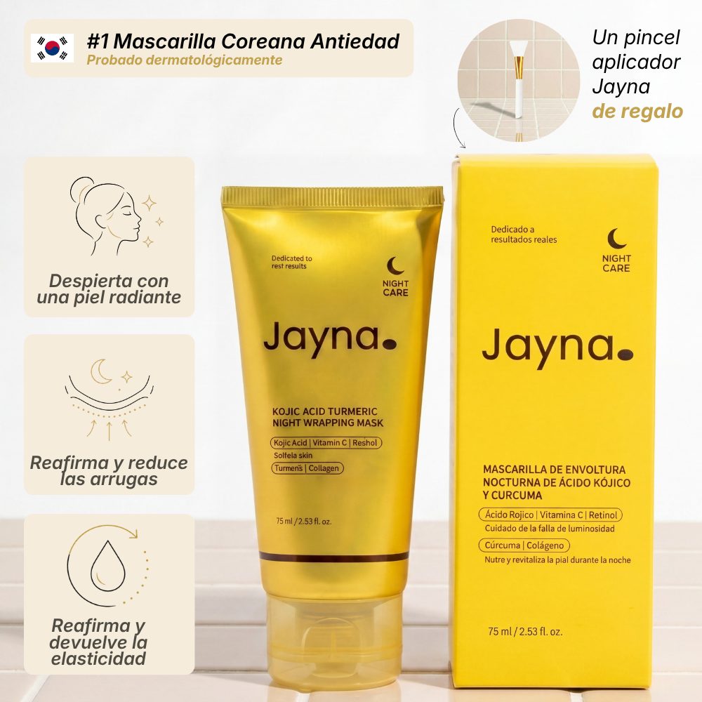 Mascarilla Coreana Antiedad con Colágeno y Cúrcuma