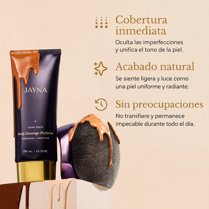 Jayna Perfector Corporal™ Maquillaje corporal de cobertura total — sin transferencia